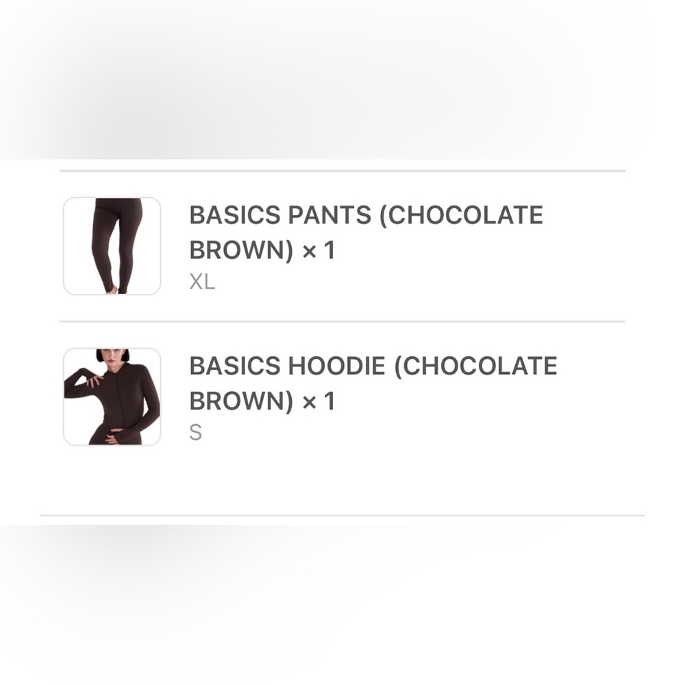 NWT Body By Raven Tracy 2-Piece Set Chocolate Brown S Hoodie & XL Pants - Picture 11 of 11